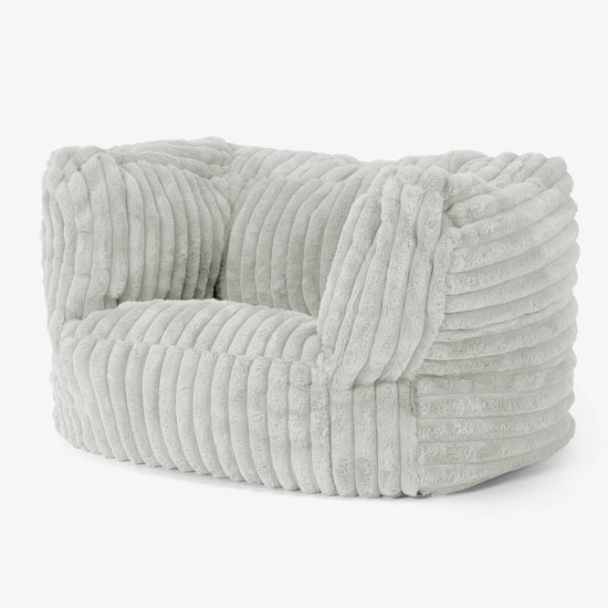 Albert Bean Bag Armchair - Ultra Plush Cord Sage Green 03