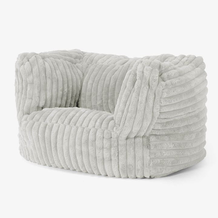 Albert Bean Bag Armchair - Ultra Plush Cord Sage Green 03