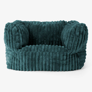 Albert Bean Bag Armchair - Ultra Plush Cord Teal