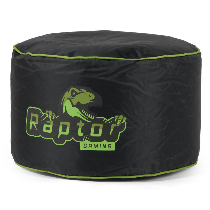 Car Seat Style Gaming Bean Bag Chair - Black / Green 04