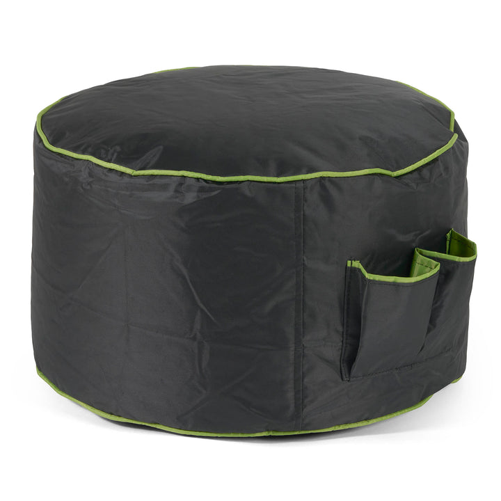 Car Seat Style Gaming Bean Bag Chair - Black / Green 05