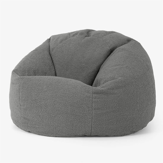 Classic Bean Bag Chair - Boucle Grey 01