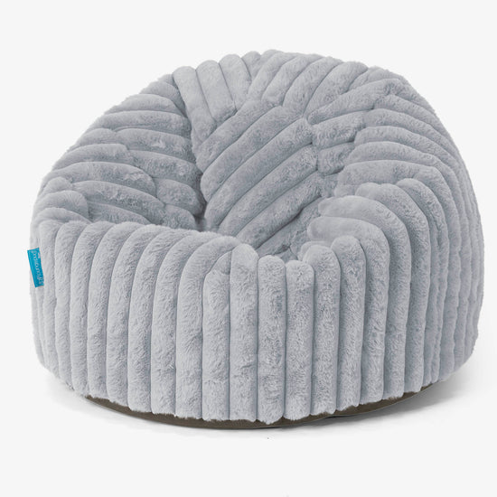 Classic Kids Bean Bag Chair 1-5 yr - Ultra Plush Cord Duck Egg Blue 01
