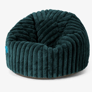 Classic Kids Bean Bag Chair 1-5 yr - Ultra Plush Cord Teal