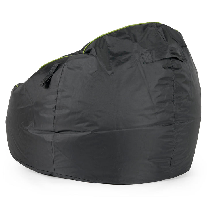 Egg Gamer Bean Bag Chair - Black / Green 03