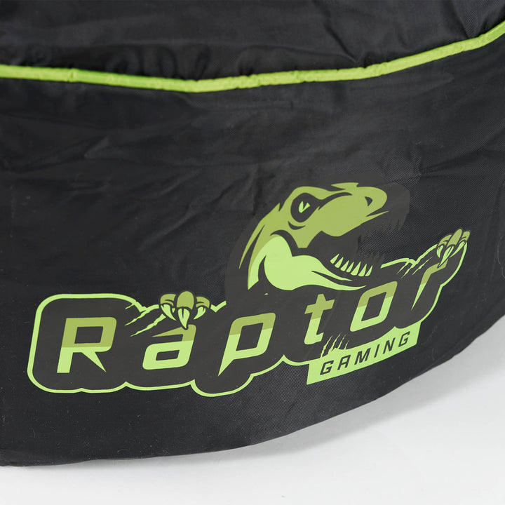 Egg Gamer Bean Bag Chair - Black / Green 08