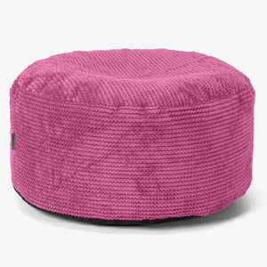 Large Round Footstool - Pom Pom Pink