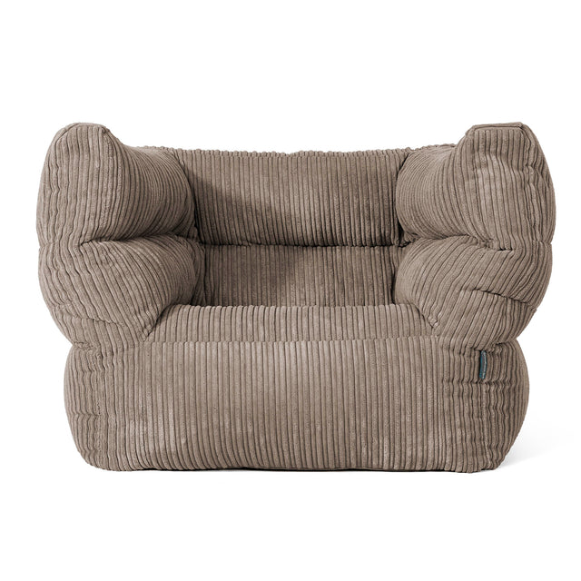 Louis Armchair Bean Bag - Cord Dovetail Grey 01