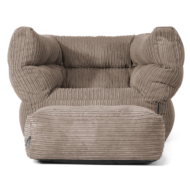 Louis Armchair Bean Bag - Cord Dovetail Grey 02