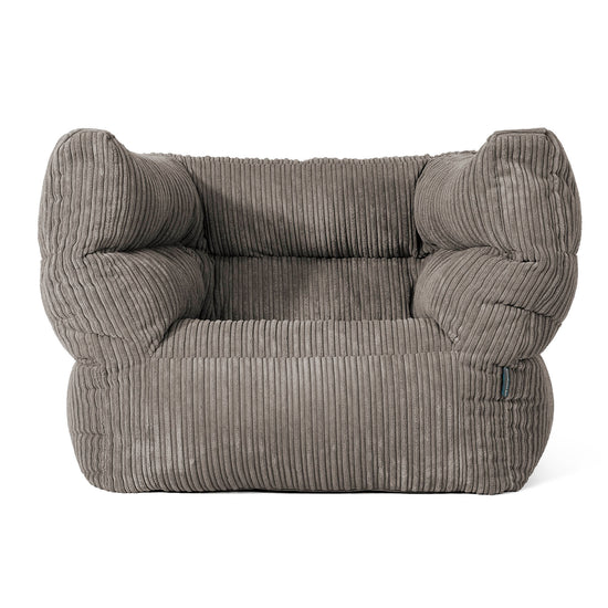 Louis Armchair Bean Bag - Cord Graphite Grey 01