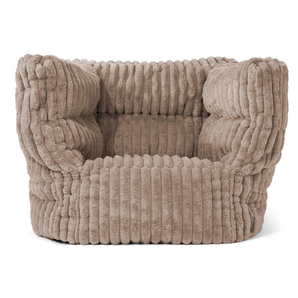 Louis Armchair Bean Bag - Ultra Plush Cord Minky 01