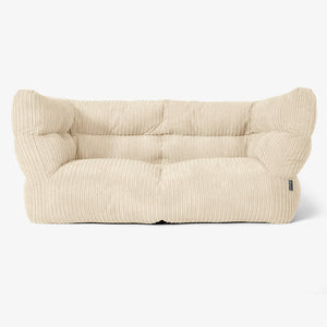 The 2 Seater Albert Sofa Bean Bag 2.0 - Cord Cream