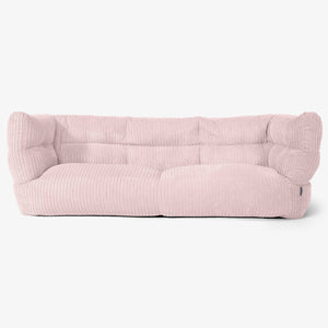 The 3 Seater Albert Sofa Bean Bag 2.0 - Cord Blush Pink
