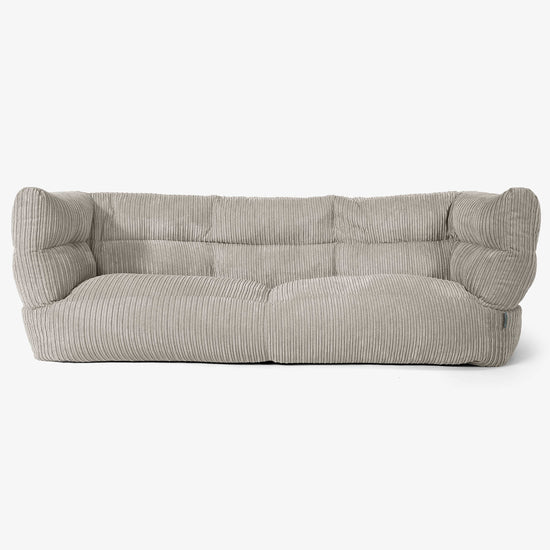 The 3 Seater Albert Sofa Bean Bag 2.0 - Cord Mink 01