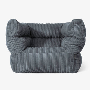 Albert Bean Bag Armchair 2.0 - Cord Slate Grey
