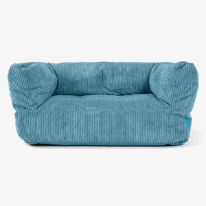 Albert Kids Sofa Bean Bag 2-6 yr - Pom Pom Aegean Blue
