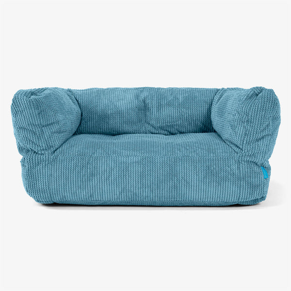 Albert Kids Sofa Bean Bag 2-6 yr - Pom Pom Aegean Blue 01