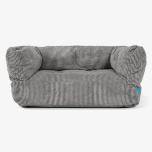 Albert Kids Sofa Bean Bag 2-6 yr - Pom Pom Charcoal Grey