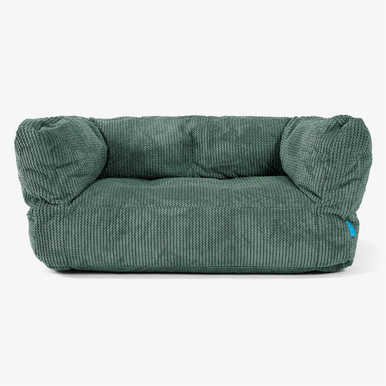 Albert Kids Sofa Bean Bag 2-6 yr - Pom Pom Emerald Green 01