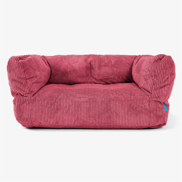 Albert Kids Sofa Bean Bag 2-6 yr - Pom Pom Pastel Red 01