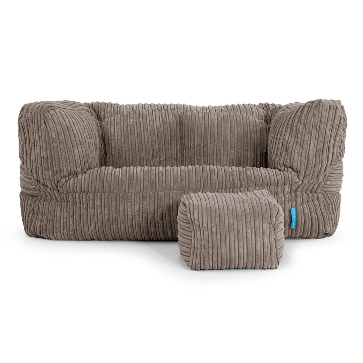 Albert Kids Sofa Bean Bag 2-6 yr - Cord Dovetail Grey 02
