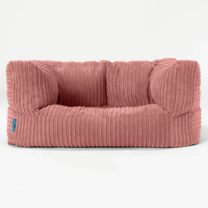 Albert Kids Sofa Bean Bag 2-6 yr - Cord Peach