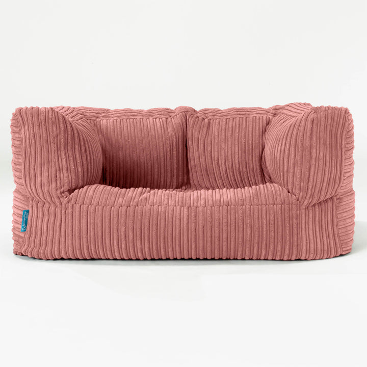 Albert Kids Sofa Bean Bag 2-6 yr - Cord Peach 01