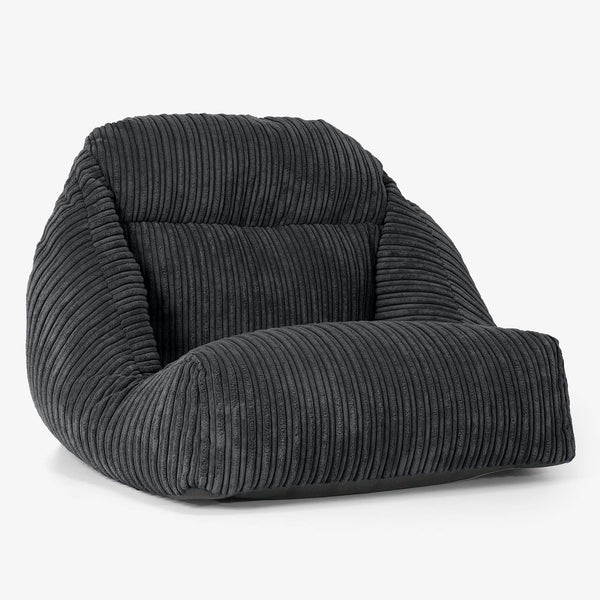 Aya Floor Chair Bean Bag - Cord Black 01