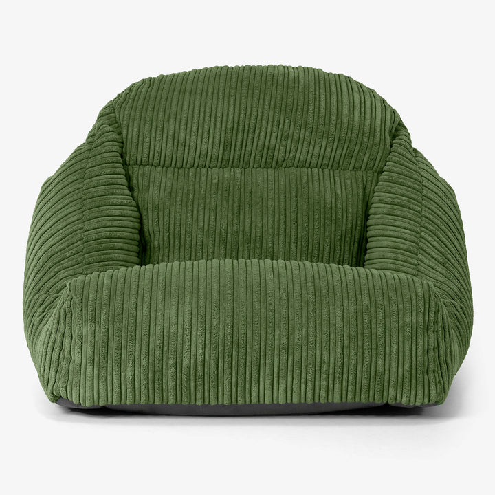 Aya Floor Chair Bean Bag - Cord Forest Green 02