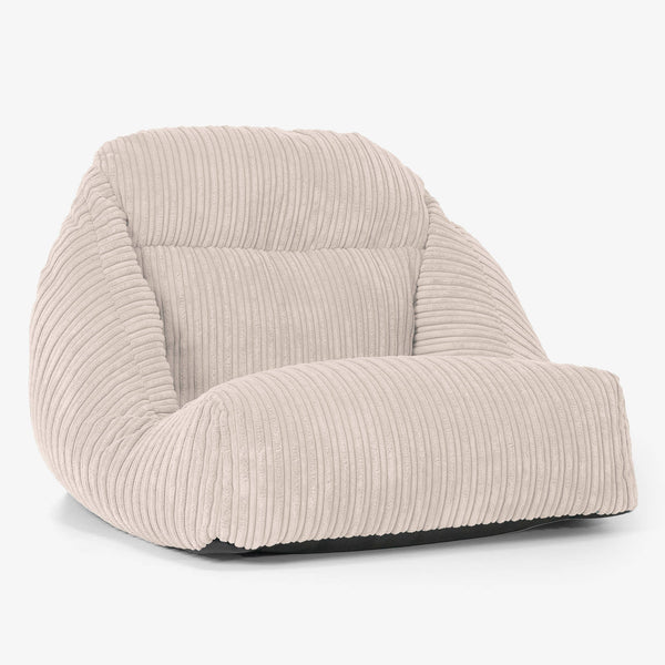 Aya Floor Chair Bean Bag - Cord Ivory 01