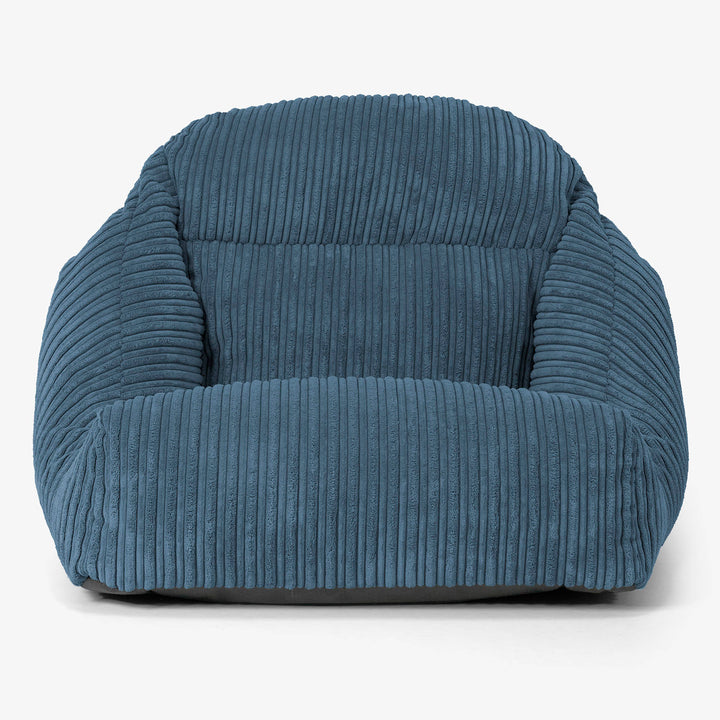 Aya Floor Chair Bean Bag - Cord Navy 02