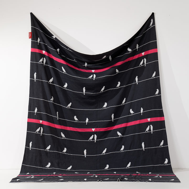 Throw / Blanket - Knitted Bird 01