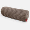Bolster Scatter Cushion Cover 20 x 55cm - Cord Mocha Brown