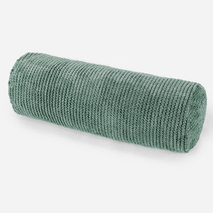 Bolster Scatter Cushion Cover 20 x 55cm - Pom Pom Emerald Green