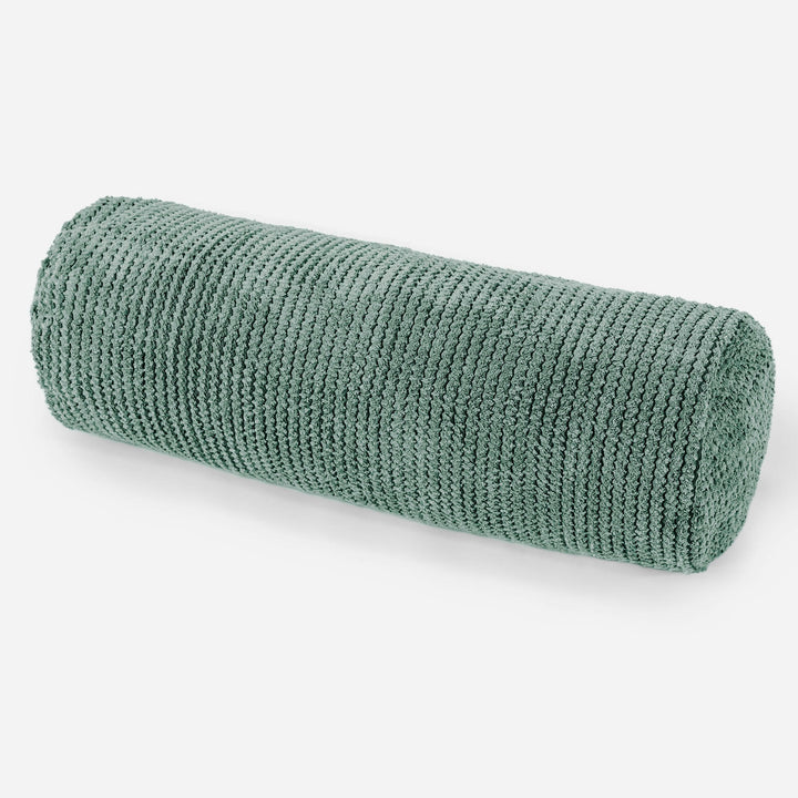 Bolster Scatter Cushion Cover 20 x 55cm - Pom Pom Emerald Green 01