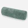 Bolster Scatter Cushion Cover 20 x 55cm - Pom Pom Emerald Green 01
