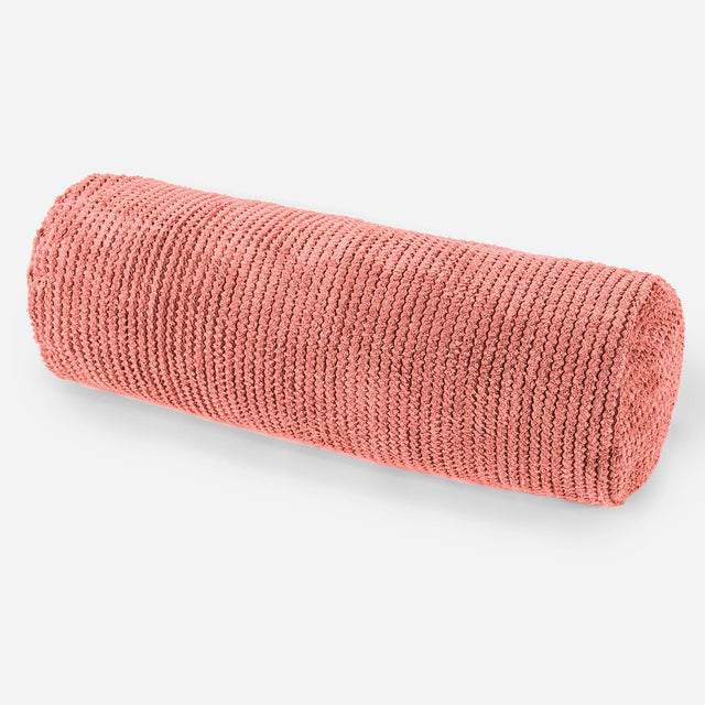 Bolster Scatter Cushion Cover 20 x 55cm - Pom Pom Pumpkin Orange 01