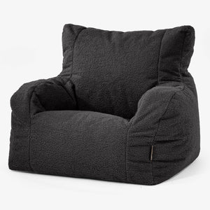 Josephine Bean Bag Armchair - Boucle Graphite Grey