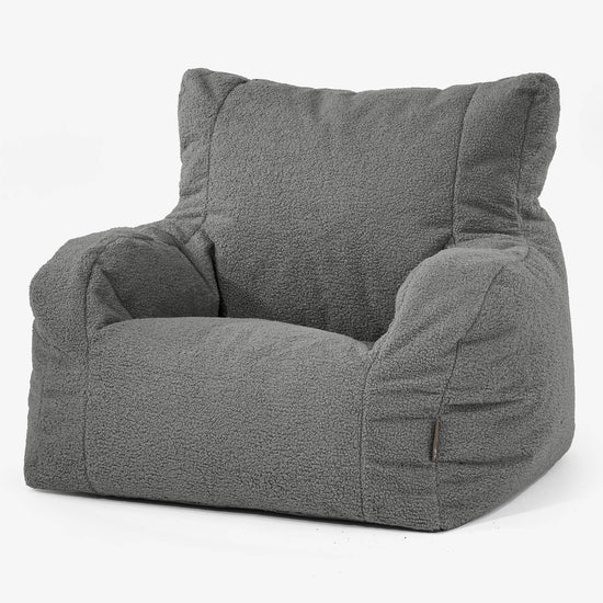 Josephine Bean Bag Armchair - Boucle Grey 01