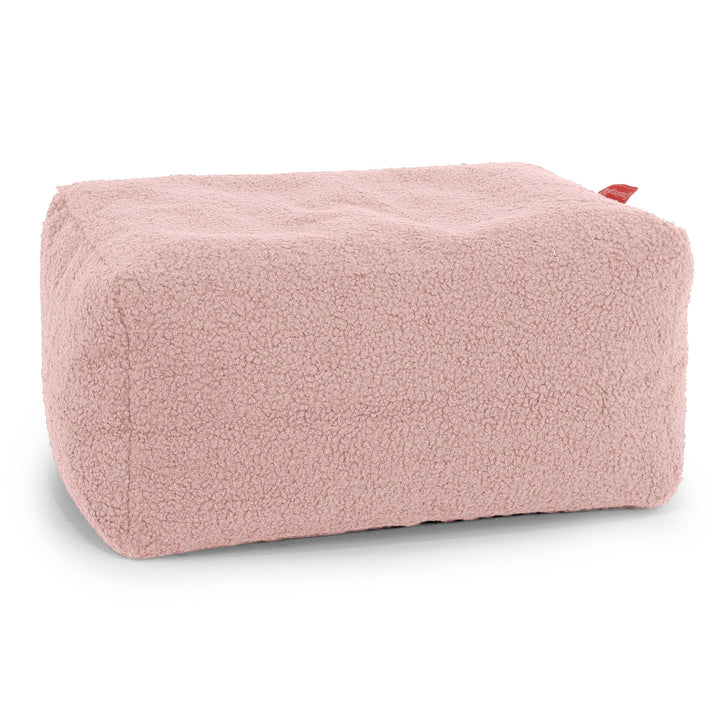 Small Footstool - Boucle Pink 01