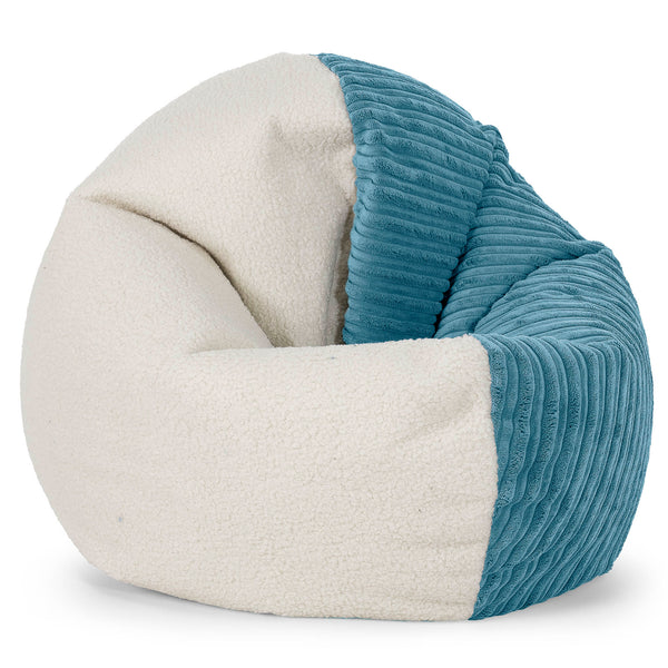 Flexforma Adult Bean Bag Chair Replacement Cover - Boucle & Cord 01