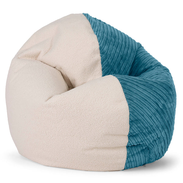 Flexforma Junior Children's Bean Bag Chair 2-14 yr Replacement Cover - Boucle & Cord 01