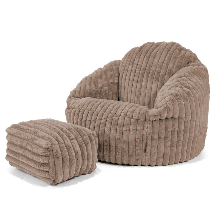 Bubble Bean Bag Chair - Ultra Plush Cord Minky 03