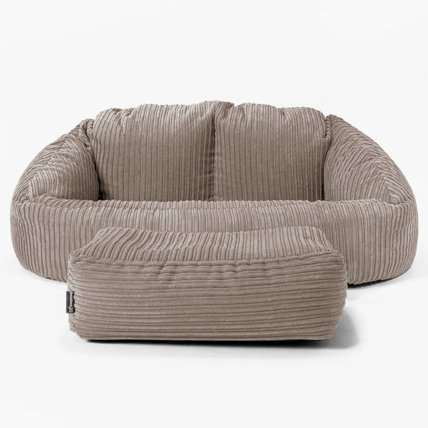 Bubble Sofa Bean Bag - Cord Dovetail Grey 01