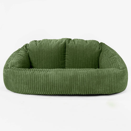 Bubble Sofa Bean Bag - Cord Forest Green 01