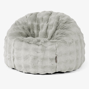Classic Bean Bag Chair - Bubble Faux Fur Sage Green