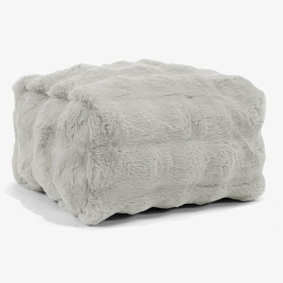 small-foostool-bubble-faux-fur-sage-green 01