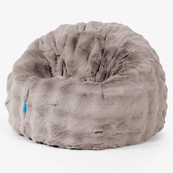 Classic Kids Bean Bag Chair 1-5 yr - Bubble Faux Fur Mink 01
