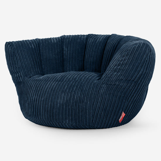 Charles Vintish Bean Bag - Cord Navy Blue 01