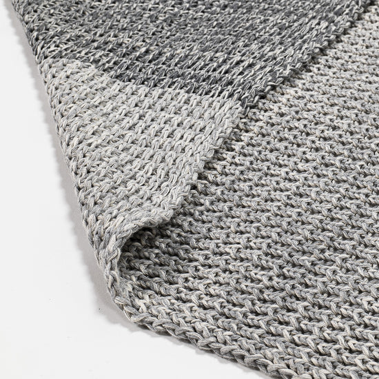 Throw / Blanket - Knitted Chester Grey 02